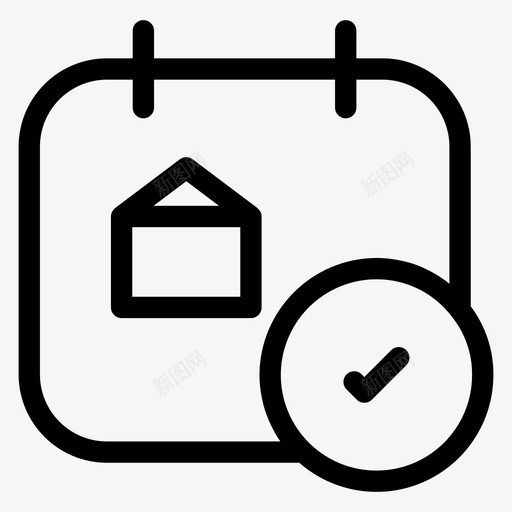 家圣诞节房子svg_新图网 https://ixintu.com 圣诞节 房子 圣诞快乐 建筑 资产 质量 第卷