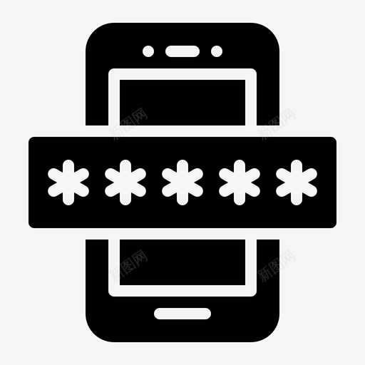 智能手机密码安全安全标志符号svg_新图网 https://ixintu.com 智能 手机 密码 安全 标志 标志符 符号