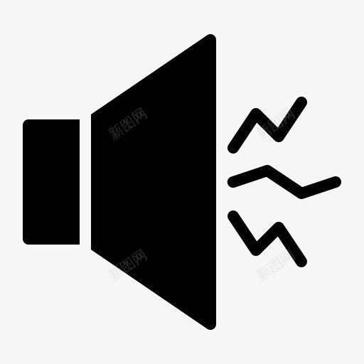 噪音污染扬声器svg_新图网 https://ixintu.com 污染 噪音 扬声器 标志 标志符 符号
