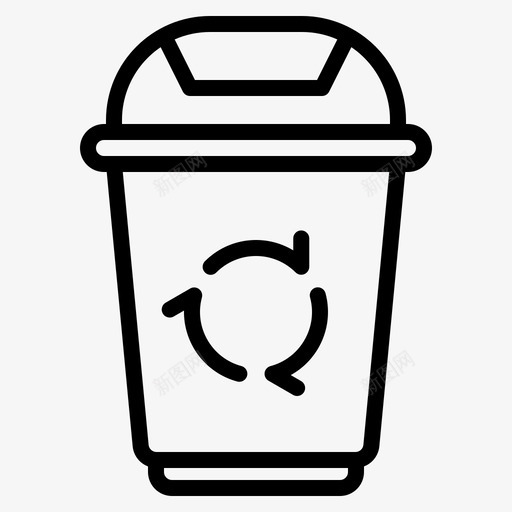 回收垃圾桶垃圾svg_新图网 https://ixintu.com 回收 垃圾 垃圾桶 全球 变暖