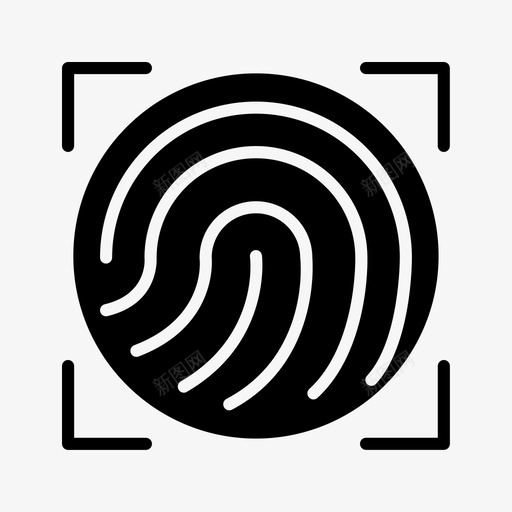 指纹扫描密码安全码svg_新图网 https://ixintu.com 指纹 扫描 安全 全码 密码