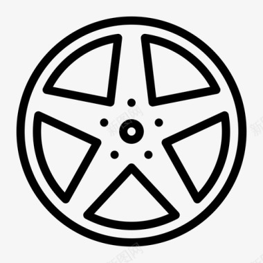 轮辋合金汽车图标