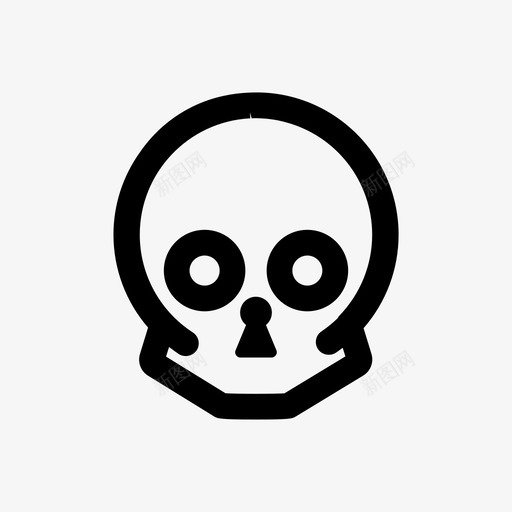 骷髅死了头svg_新图网 https://ixintu.com 骷髅 死了