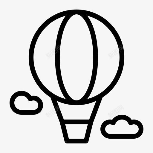 热气球云旅游概述svg_新图网 https://ixintu.com 热气球 旅游 概述