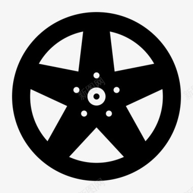 轮辋合金汽车图标