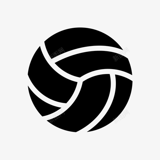 运动球健身svg_新图网 https://ixintu.com 运动 健身 游戏 排球 图标 图示