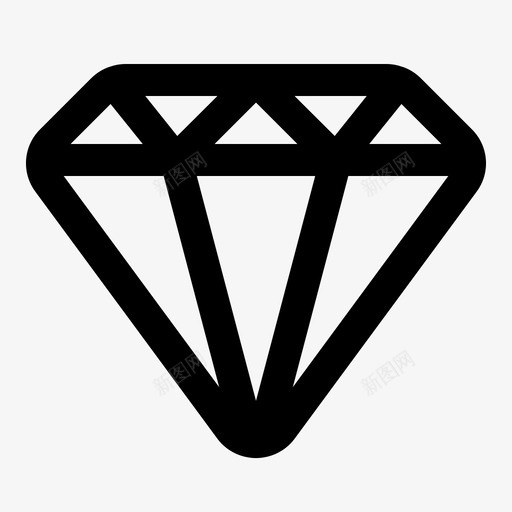 钻石珠宝珍贵svg_新图网 https://ixintu.com 珠宝 钻石 珍贵 高档 紧凑型 电子商务