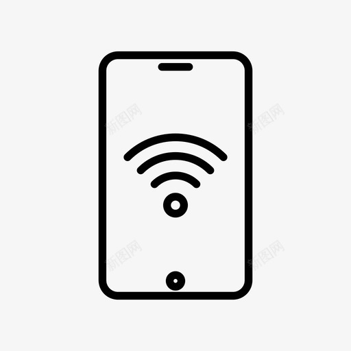 wifi连接通信互联网连接svg_新图网 https://ixintu.com 连接 技术 通信 互联网 智能 手机 设备