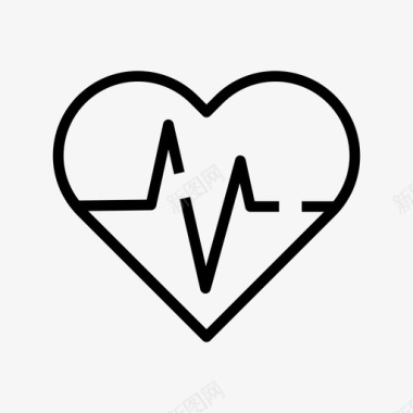 心脏心电图心血管图标