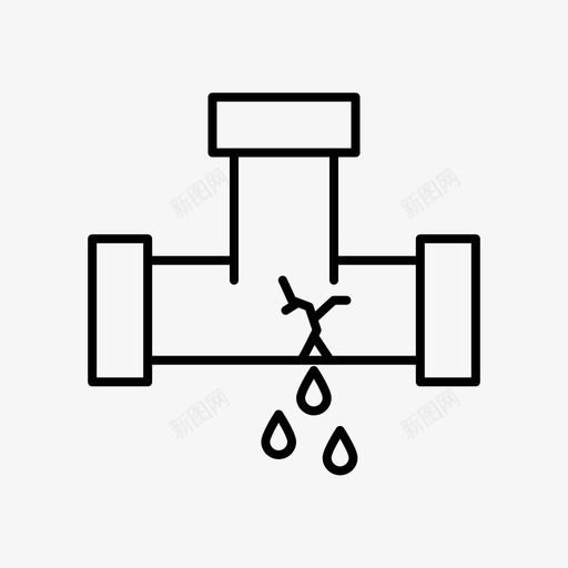 漏水的管子水管设备水管工svg_新图网 https://ixintu.com 漏水 管子 水管 设备 管工