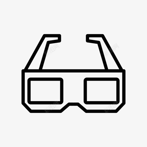 3d眼镜ar眼镜时尚svg_新图网 https://ixintu.com 眼镜 时尚 电影 科技 设备