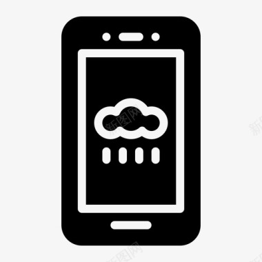 天气应用程序天气预报智能手机图标