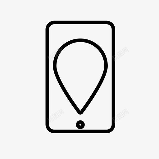 gps应用程序智能手机svg_新图网 https://ixintu.com 应用程序 智能 手机