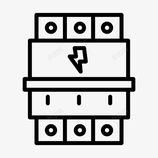 断路器接触器电气断路器svg_新图网 https://ixintu.com 断路器 接触器 电气 电子 继电器