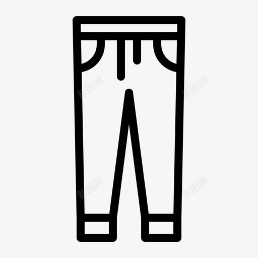 慢跑裤衣服裤子svg_新图网 https://ixintu.com 慢跑 衣服 裤子 轮廓