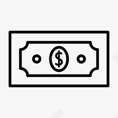 美元现金货币图标