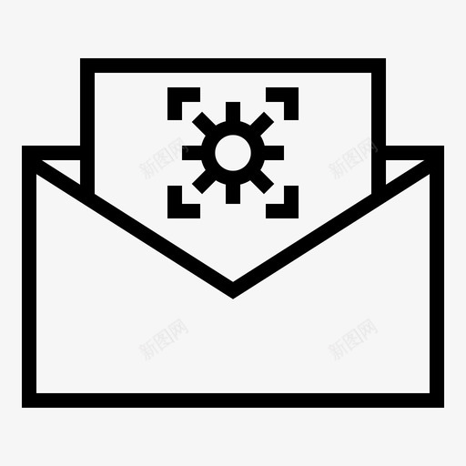 电子邮件消息个性化svg_新图网 https://ixintu.com 电子邮件 消息 个性化 设置 创建 邮件 大纲