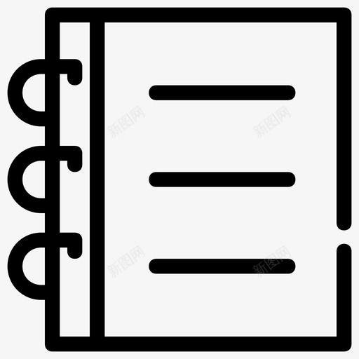 书清单笔记本svg_新图网 https://ixintu.com 清单 笔记本 阅读 任务 返校 大纲
