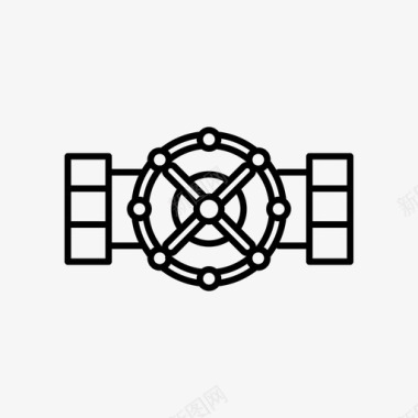 闸阀截止阀水暖设备图标