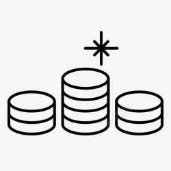 钱一堆金币钱一堆硬币高清图片