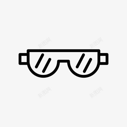 2d眼镜时尚爱好svg_新图网 https://ixintu.com 眼镜 时尚 爱好 科技 设备