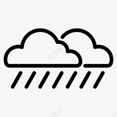 雨季气候季节图标