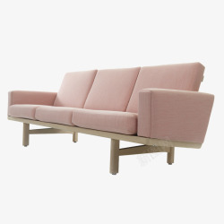 现代三人粉色沙发美工合集素材