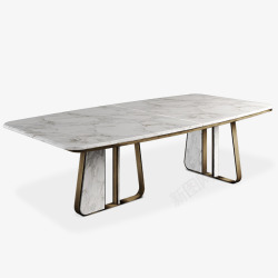 diningKenai Dining Table featuring Carrara Marble单品餐桌高清图片