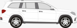 MercedesBenz GLS X166 插画素材