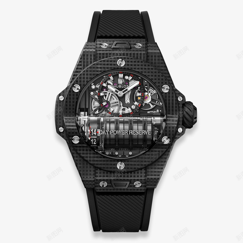 Big Bang MP11 Power Reserve 14 Days 3D Carbon智能穿戴png免抠素材_新图网 https://ixintu.com 智能 穿戴