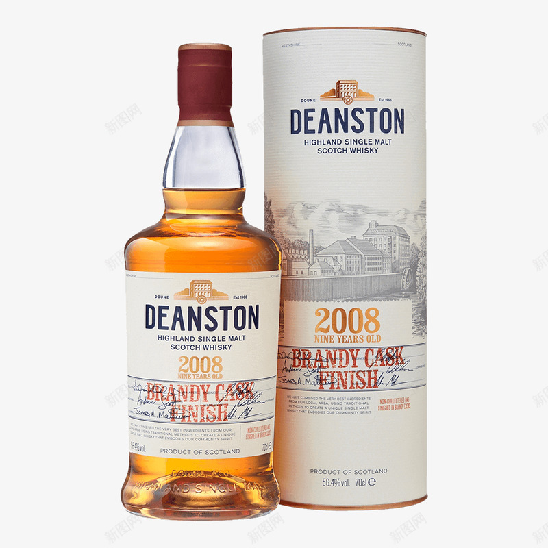 汀斯顿 2008白兰地桶  Deanston The 2008 Brandy Cask Finish 威士忌 Deanston 汀士顿包装设计png免抠素材_新图网 https://ixintu.com 斯顿 白兰地 威士忌 汀士顿 包装设计