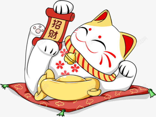 免扣招财猫  随便用吉祥物png免抠素材_新图网 https://ixintu.com 免扣招 财猫 随便 吉祥物