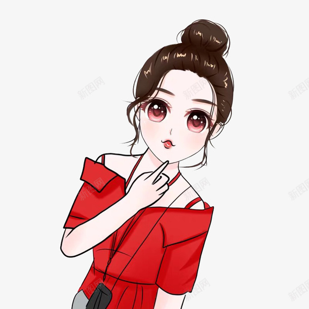 漂亮卡通美女任务png免抠素材_新图网 https://ixintu.com 漂亮 卡通 美女 人物