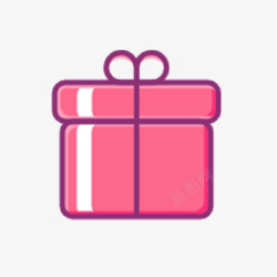 简单礼盒背景素材粉色丝带礼盒高清图片