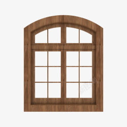 木质窗户棕色素材