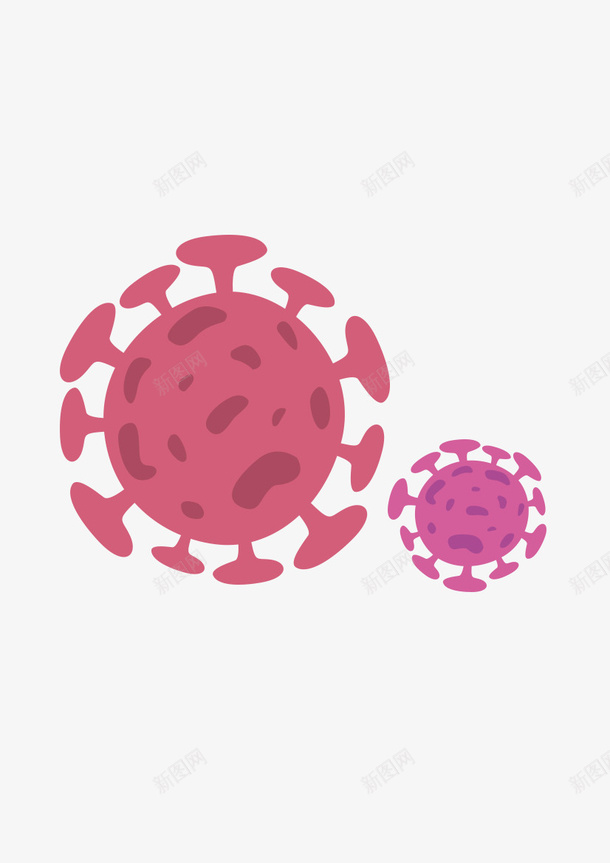病毒细菌流感细胞png免抠素材_新图网 https://ixintu.com 病毒 细菌 流感 细胞