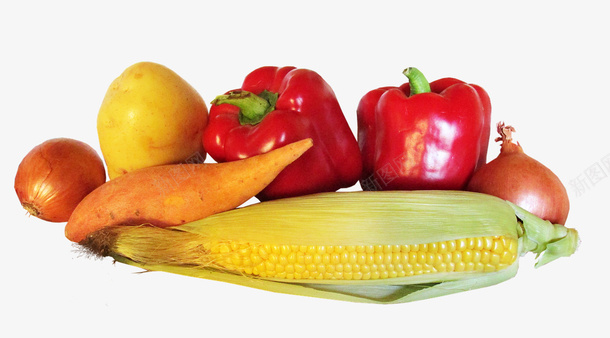 玉米蔬菜大杂烩png免抠素材_新图网 https://ixintu.com 自然 蔬菜 食物 美味