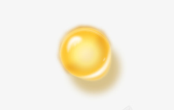 黄色水滴气泡气晶莹剔透水泡素材