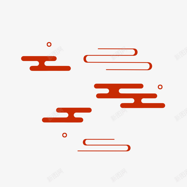 线条祥云云朵装饰矢量扁平小元素png免抠素材_新图网 https://ixintu.com 线条 祥云云朵 装饰 矢量 扁平小元素