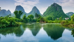 农村风景农村风景图山水竹子高清图片