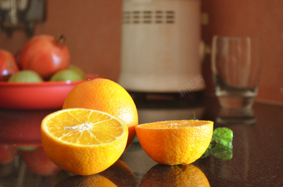 水果橙子摄影背景摄影图片