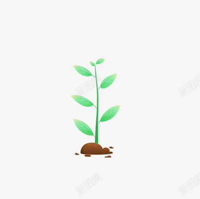 春天绿色的小树苗png免抠素材_新图网 https://ixintu.com 春天 绿色 树 种植