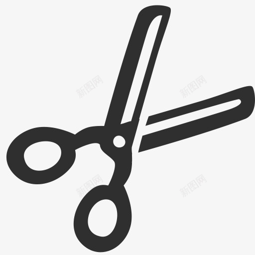 一把黑色小剪刀png_新图网 https://ixintu.com 剪刀 理发师 剪刀图标 黑色剪刀