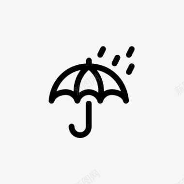 防雨伞icon线性小图标PNG下载图标