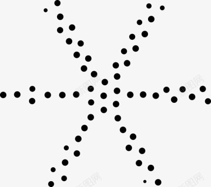 黑点符号斑点板绘素材交叉图标