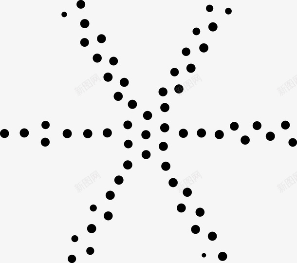 黑点符号斑点板绘素材交叉png_新图网 https://ixintu.com 黑点 符号 斑点 板绘 素材