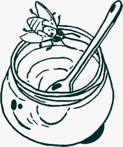 蜂蜜生姜茶蜜蜂和柚子茶高清图片