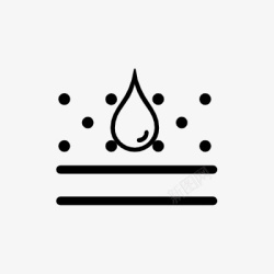 防水小图标防尘防水icon线性小图标PNG下载高清图片