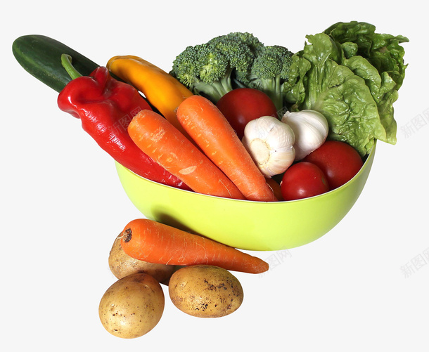 蔬菜png图像png免抠素材_新图网 https://ixintu.com 土豆 爱心蔬菜 碗 胡萝卜 菜类图片 蔬菜