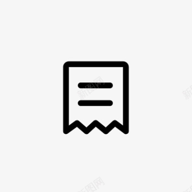 icon线性发票小图标PNG下载图标